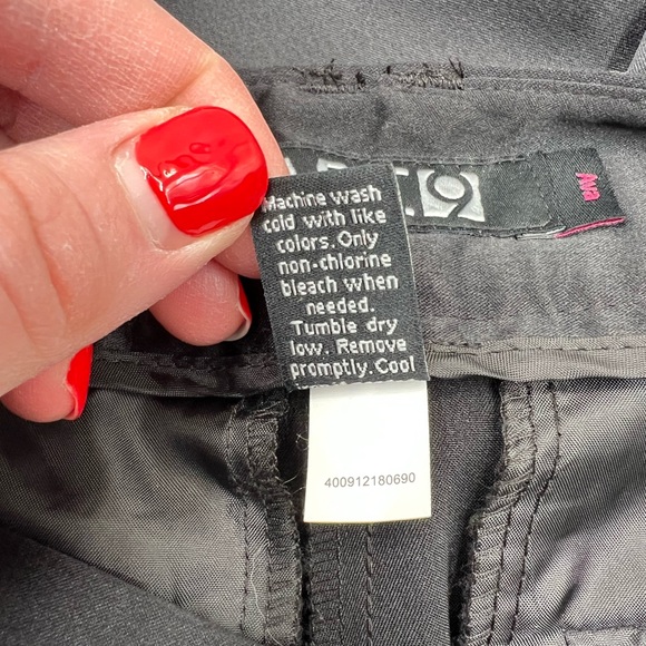 APT. 9 Black Satin Trousers | Size 4 | Stretch Work Pants - Picture 5 of 6